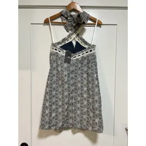 J.O.A.‎ lace trim halter Dress Navy And White NWT thumbnail 4