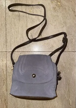 dayaday Leather Suede Purse Handbag Brown‎ 6.5"x6"x2.5" thumbnail 1