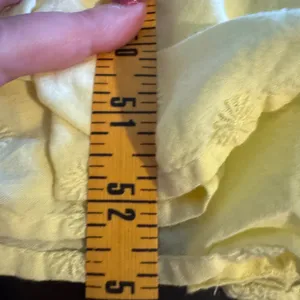 Old Navy Tiered Floral Embroidered Maxi‎ Tank Dress Medium Butter Yellow Granola Fairy thumbnail 15