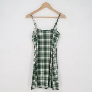 Unbranded Mini Dress Womens M Plaid Green Spaghetti Strap Bodycon Excellent thumbnail 3