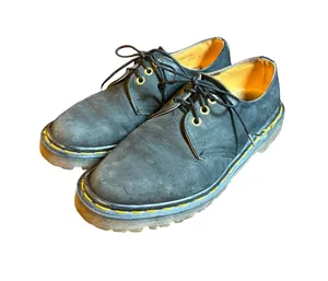 Dr. Martens England Skechers 3 Eye Oxford Shoes Black Nubuck Size UK 4 US 6 VTG thumbnail 1