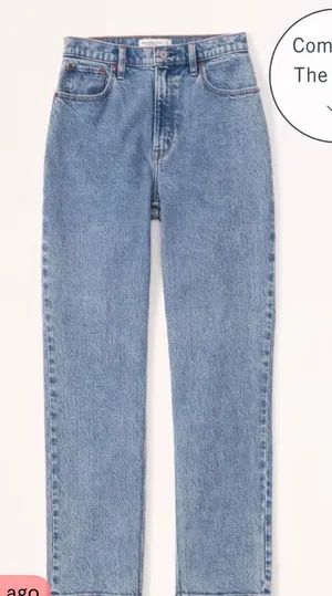 Abercrombie Ultra High-Rise Straight Jeans thumbnail 1