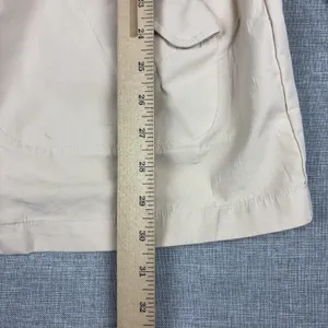 Vintage Ralph Lauren Sport Coat Womens Large Beige Cotton Overcoat Collared 90s thumbnail 6