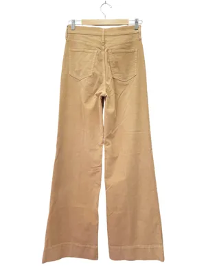 J. Crew Tall Wide Leg Corduroy Pants 26T Tan High Rise Trouser Jeans Stretch thumbnail 3