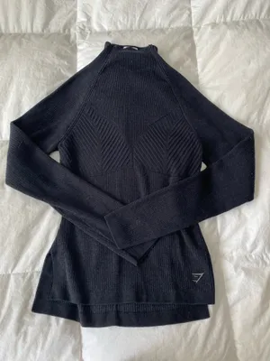 Gymshark Mockneck Pullover Black Sweater thumbnail 4