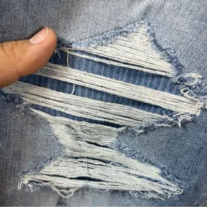 American Eagle Outfitters Women's Blue Distressed Jeans SZ 14 thumbnail 3