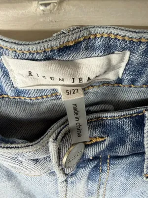 Risen Light Blue Distressed Boyfriend Jeans thumbnail 3