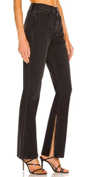 PISTOLA Alexa High Rise Slim Flare with Split jeans in Dark Sky thumbnail 1