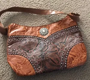 Brown Leather canyon sky Bag thumbnail 1