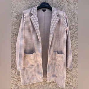 Shinestar Blazer in Cream and‎ Tan thumbnail 6