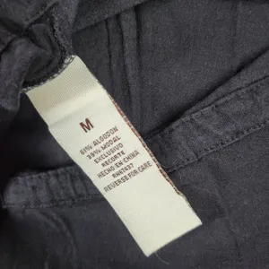 Polo Jeans Co Long Sleeve V Neck Tie Side Top Womens Medium Black Cotton Modal thumbnail 12