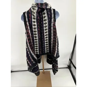 LOFT Alpaca Wool Cardigan Sweater Vest Poncho Blanket Open Front Chunky XS/S thumbnail 8