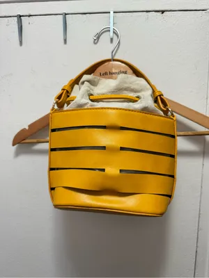 Free People Yellow Bucket Drawstring Mini Bag thumbnail 2