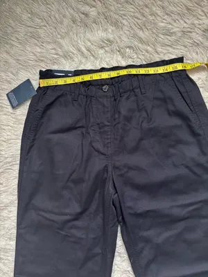 GAP Black Women’s Straight-Leg Twill Elasticized Pant Size L thumbnail 7