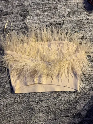 Staud Nellie Feather Crop Top thumbnail 2