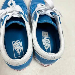 Vans Suede Old skool flame shoes flat Mediterranian‎ Blue Size M 6.5 / W 8 thumbnail 12