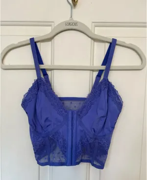 No Boundaries Purple Corset Top thumbnail 2
