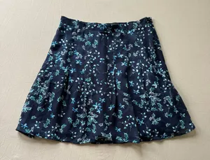 Banana Republic floral chiffon pleated mini skirt thumbnail 1