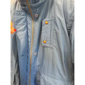 London Fog 2 in 1 Vintage Blue Puffer Parka Jacket Patterned Lining Womens M thumbnail 4