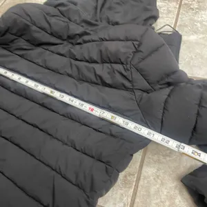 Lauren Ralph Lauren Womens Black Quilted Puffer Jacket BLACK LABEL Hood Size M thumbnail 9