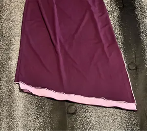 Womens 3/4 Vintage Express Y2K Strapless Asymmetrical Hem Maxi Dress Plum Purple thumbnail 4