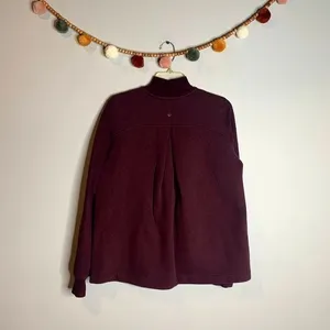 Lululemon Maroon Pleat to Street Bomber jacket thumbnail 5