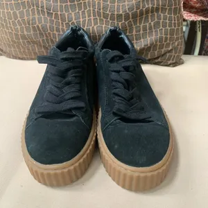 J/Slides‎ Suede Platform Sneaker Black Size 8 thumbnail 4