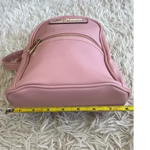 Juicy Couture Pink‎ Mini Backpack Gold Logo Zip Closure Adjustable Straps thumbnail 5