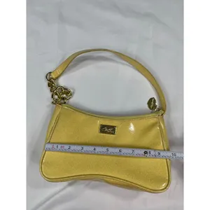 Luv Betsey by Betsey Johnson SKU 7885 Yellow Gold Glittery Shoulder Bag With Ch thumbnail 14