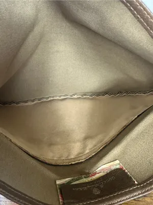 Gucci Beige GG Canvas Crescent Crossbody with Green and Red Web Strap thumbnail 3