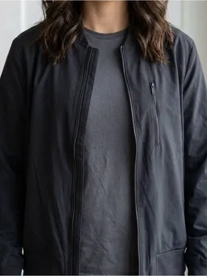 Banana Republic Black Bomber Jacket - Classic Lightweight Coat thumbnail 1