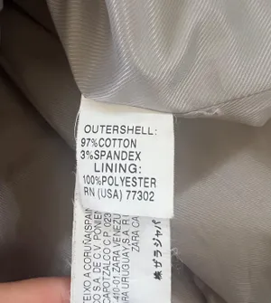 ZARA GUC  Light Bone Pleated Back Coat thumbnail 6