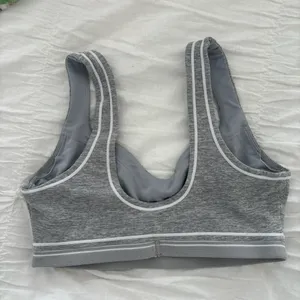 Alo Grey Sports Bra Yoga thumbnail 2