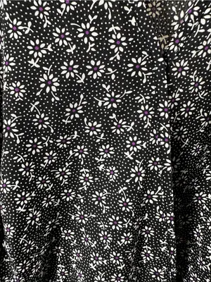 S183. Pretty Garden Black Floral Wrap Maxi Dress thumbnail 3