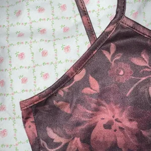 Romwe Brown floral maxi dress thumbnail 5