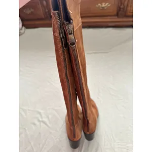 Vintage Y2K Sz7 Steve Madden Orabella Chestnut Genuine Suede Over-the-knee Boots thumbnail 4