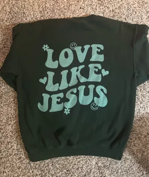 Gildan Love Like Jesus crewneck thumbnail 1