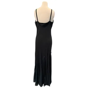 R&M RICHARDS Long Maxi Chiffon Beaded Spaghetti Strap Cocktail Dress thumbnail 9