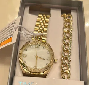Time and Tru Gold Watch and Bracelet Set Elegant Accessories thumbnail 9