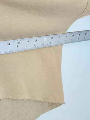 Urban Outfitters Cream Oversized Cropped Hoodie Sweatshirt Size Small thumbnail 7