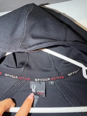 Spyder Black Hooded Softshell Zip Jacket thumbnail 3