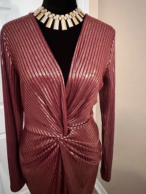 Lulus Sexy Burgundy Bodycon Dress Size medium thumbnail 2
