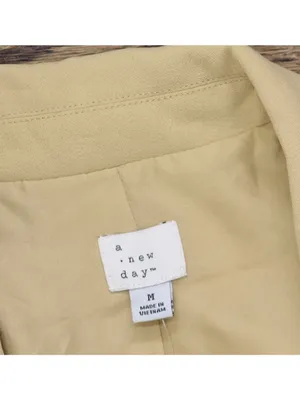 NWT A New Day Signature Crepe Slim Fit Blazer Jacket 92994546 Tan Brown M thumbnail 4