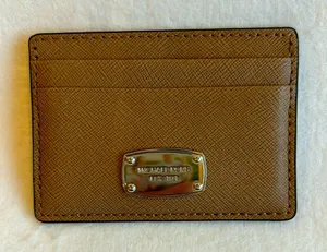 NWOT Michael Kors credit card holder, leather card sleeve thumbnail 1