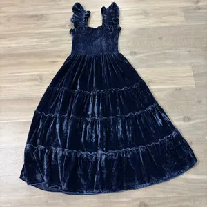 Hill House Home The Ellie Nap Dress Navy Velvet Women Size Small thumbnail 7