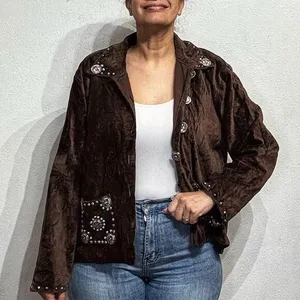 Don't Mess With Texas Brown Vintage Western Jacket Sz XL thumbnail 1