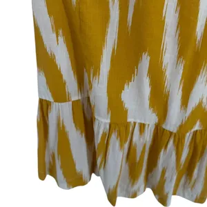 Anthropologie Maeve Cassandra Pintuck Flutter Sleeve Maxi Dress Yellow Size‎ XS thumbnail 13