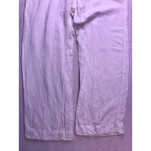 Tommy Hilfiger Linen Rayon Pants Womens 14 White Wide Leg Beach thumbnail 3