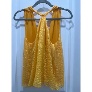 NWT FRAME 100% Silk Draped Crinkle Halter Neck Top Sz S thumbnail 2