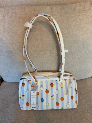 BAGGU Regular Bowler Bag- Picnic Stripes Miffy thumbnail 5